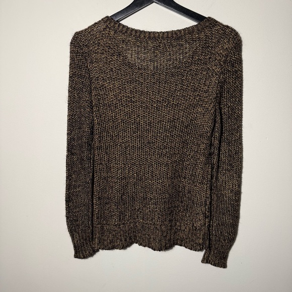 Eileen Fisher Metallic Ballet-Neck Shaped Sweater size Small - Picture 7 of 10